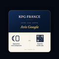 Plaque NFC et QR — Avis Google