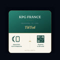 Plaque NFC et QR — TikTok